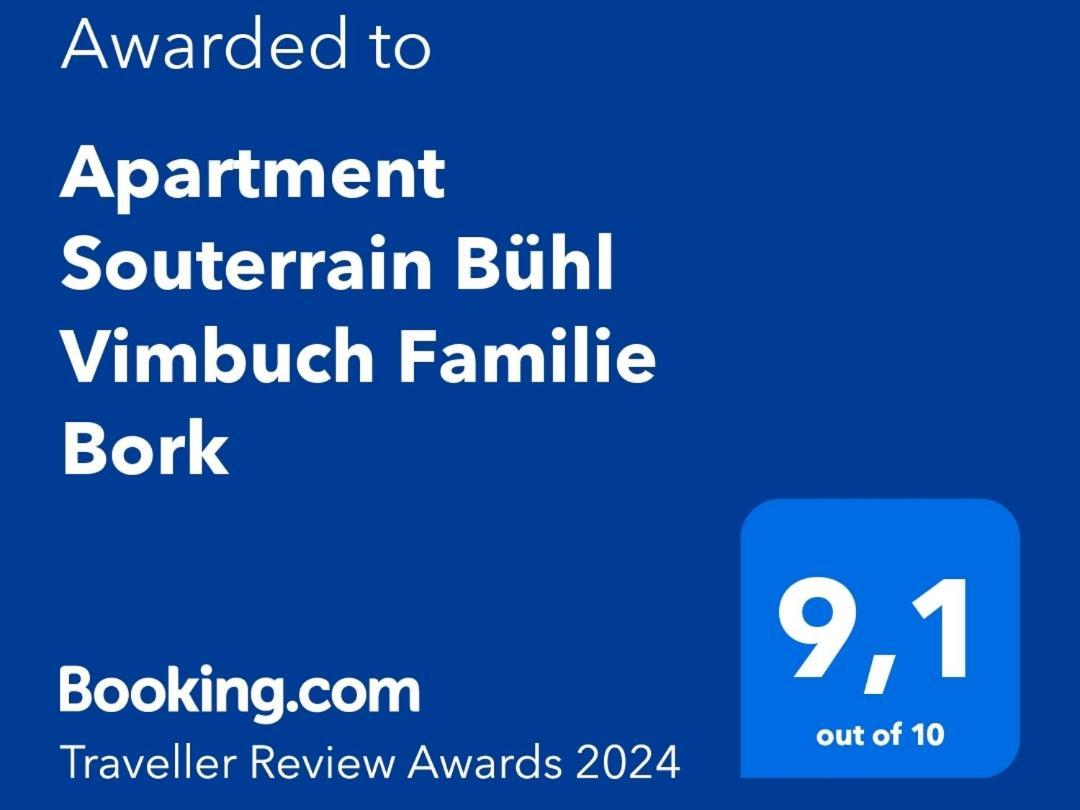 Apartment Souterrain Buehl Vimbuch Familie Bork Bagian luar foto